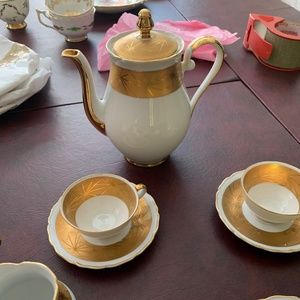 Seltmann weiden bavaria renate gold plated tea set